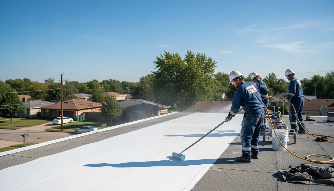 Commercial roof coating in Tallmansville, WV near me